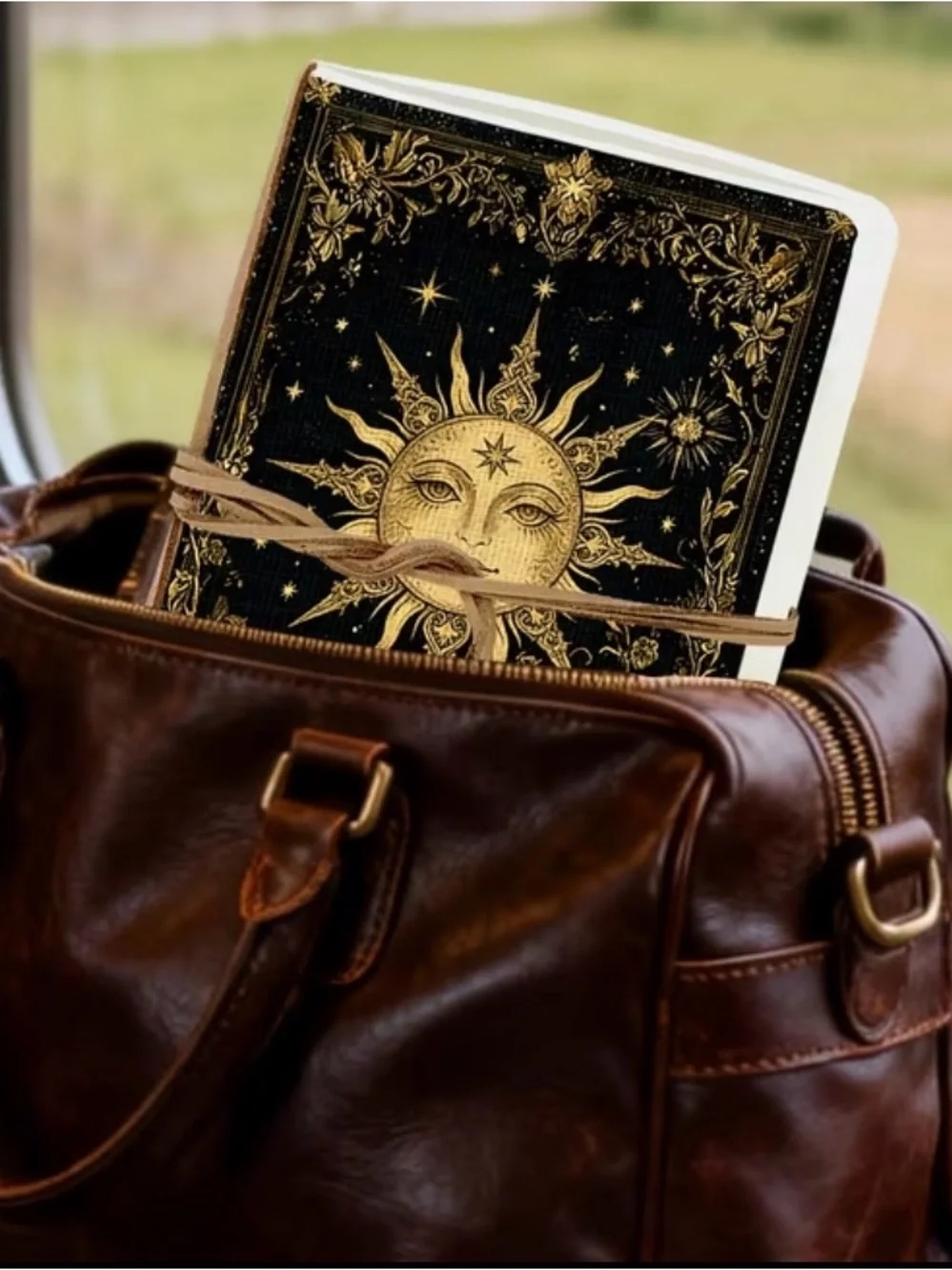 Premium Black & Gold Sun Journal